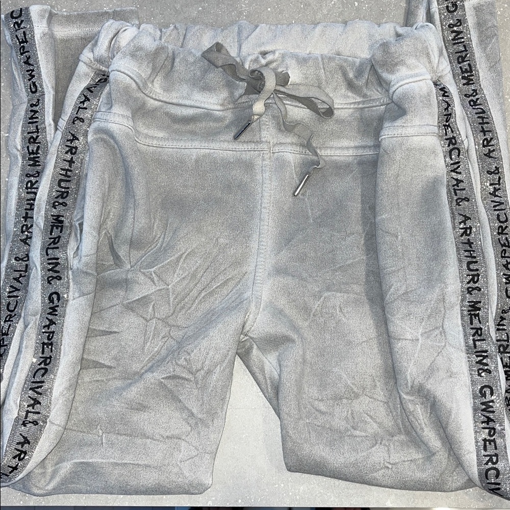 Pure Venice by Éternelle Gray Velvet soft Drawstring Pants